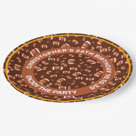 Naadloos patroon van Amerikaanse Footballs ballen Papieren Bordje