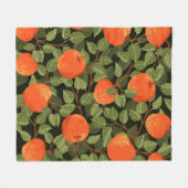 Naadloos patroon van appels met groene bladeren me fleece deken (Voorkant (Horizontaal))