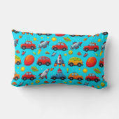 Naadloos patroon van auto's, raketten en sterren kussen (Achterkant)