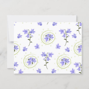 Naadloos patroon van Bellflower Briefkaart