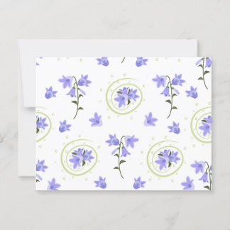 Naadloos patroon van Bellflower Briefkaart