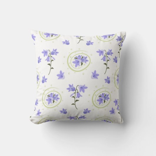 Naadloos patroon van Bellflower Kussen (Voorkant)