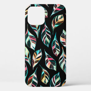 Naadloos patroon van bladeren. Handtekening gekleu Case-Mate iPhone Case