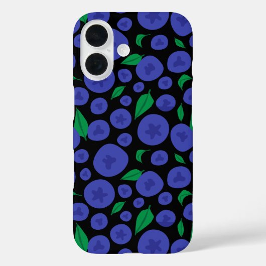 Naadloos patroon van bosbessen Case-Mate iPhone case (Achterkant)