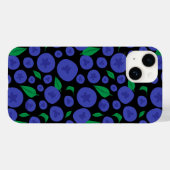 Naadloos patroon van bosbessen Case-Mate iPhone case (Achterkant (horizontaal))
