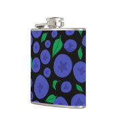 Naadloos patroon van bosbessen heupfles (Links)