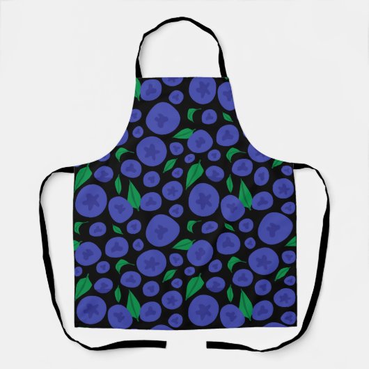 Naadloos patroon van bosbessen schort (Voorkant)