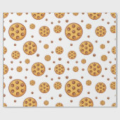 Naadloos patroon van chocoladekoekjes cadeaupapier (Vlak)