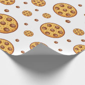 Naadloos patroon van chocoladekoekjes cadeaupapier (Hoek)