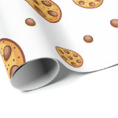 Naadloos patroon van chocoladekoekjes cadeaupapier (Rol Hoek)