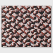 naadloos patroon van chocoladepralines cadeaupapier (Vlak)