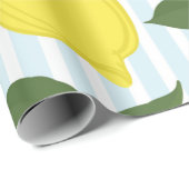 Naadloos  patroon van citrusvruchten op witte acht cadeaupapier (Rol Hoek)