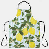 Naadloos patroon van citrusvruchten op witte acht schort (Voorkant)