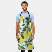 Naadloos patroon van citrusvruchten op witte acht schort (Gedragen)