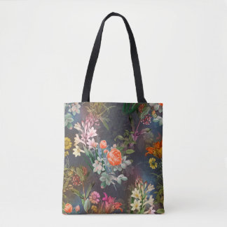 naadloos patroon van de bloem tote bag