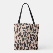 Naadloos patroon van de luipaard tote bag (Achterkant)