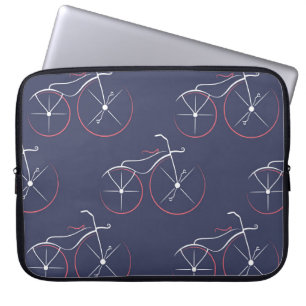 Naadloos patroon van de repetitieve zijde laptop sleeve