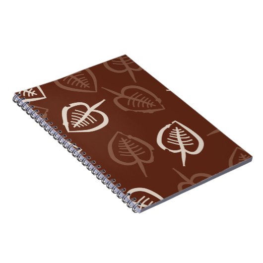 Naadloos patroon van flormotief met bladeren. Stri Notitieboek (Rechterzijde)