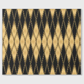 Naadloos patroon van goud en zwarte vormen cadeaupapier (Vlak)