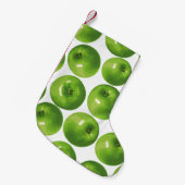 Naadloos patroon van groene appel kleine kerstsok (Voorkant (Hangend))