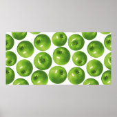 Naadloos patroon van groene appel poster (Voorkant)