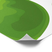 Naadloos patroon van groene appel poster (Hoek)