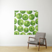 Naadloos patroon van groene appel wandkleed (In Situ (horizontaal))