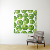 Naadloos patroon van groene appel wandkleed (In situ)