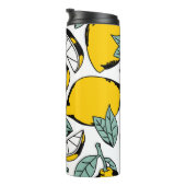 Naadloos patroon van heldere, met de hand getrokke thermosbeker (Geroteerd rechts)