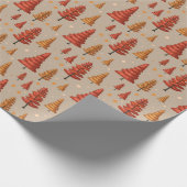 naadloos patroon van herfstbos cadeaupapier (Hoek)