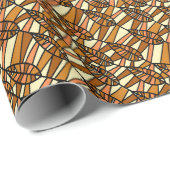 Naadloos patroon van herfstleien cadeaupapier (Rol Hoek)