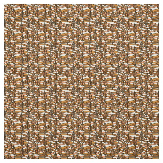 Naadloos patroon van herfstleien stof (Swatch)