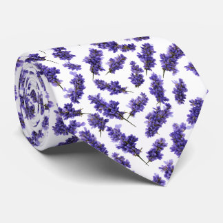 Naadloos patroon van lavendelbloemen stropdas