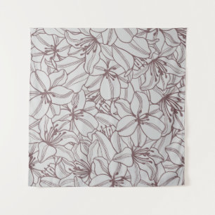 Naadloos patroon van lileugenbloemen . Handje d Wandkleed