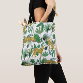 naadloos patroon van luipaarden in oerwoud. Summer Tote Bag (Dichtbij)