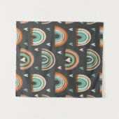 Naadloos patroon van met de hand getekende harten  wandkleed (Voorkant (horizontaal))