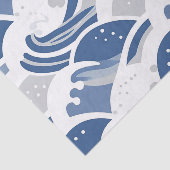Naadloos patroon van oceaangolven tissuepapier (Detail)