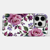 Naadloos patroon van Paarse Rozen Case-Mate iPhone Case (Achterkant (horizontaal))