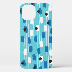 Naadloos patroon van penseelstreek, met de hand ge Case-Mate iPhone case