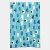 Naadloos patroon van penseelstreek, met de hand ge theedoek (Verticaal)