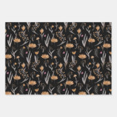 Naadloos patroon van planten in boho-stijl inpakpapier vel (Voorkant 3)