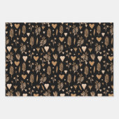 Naadloos patroon van planten in boho-stijl inpakpapier vel (Voorkant 2)