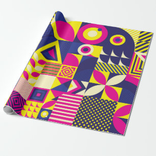 Naadloos patroon van Pop en kleurrijk Abstract geo Cadeaupapier