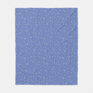 Naadloos patroon van ruimte lijnkunst fleece deken