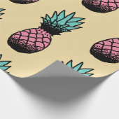 Naadloos patroon van schattige handgetekende anana cadeaupapier (Hoek)