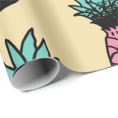 Naadloos patroon van schattige handgetekende anana cadeaupapier (Rol Hoek)