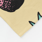 Naadloos patroon van schattige handgetekende anana fleece deken (Hoek)