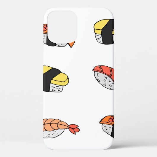 naadloos patroon van Sushi Case-Mate iPhone Case (Achterkant)