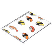 naadloos patroon van Sushi Notitieboek (Linkerzijde)
