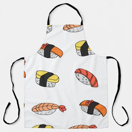 naadloos patroon van Sushi Schort (Voorkant)
